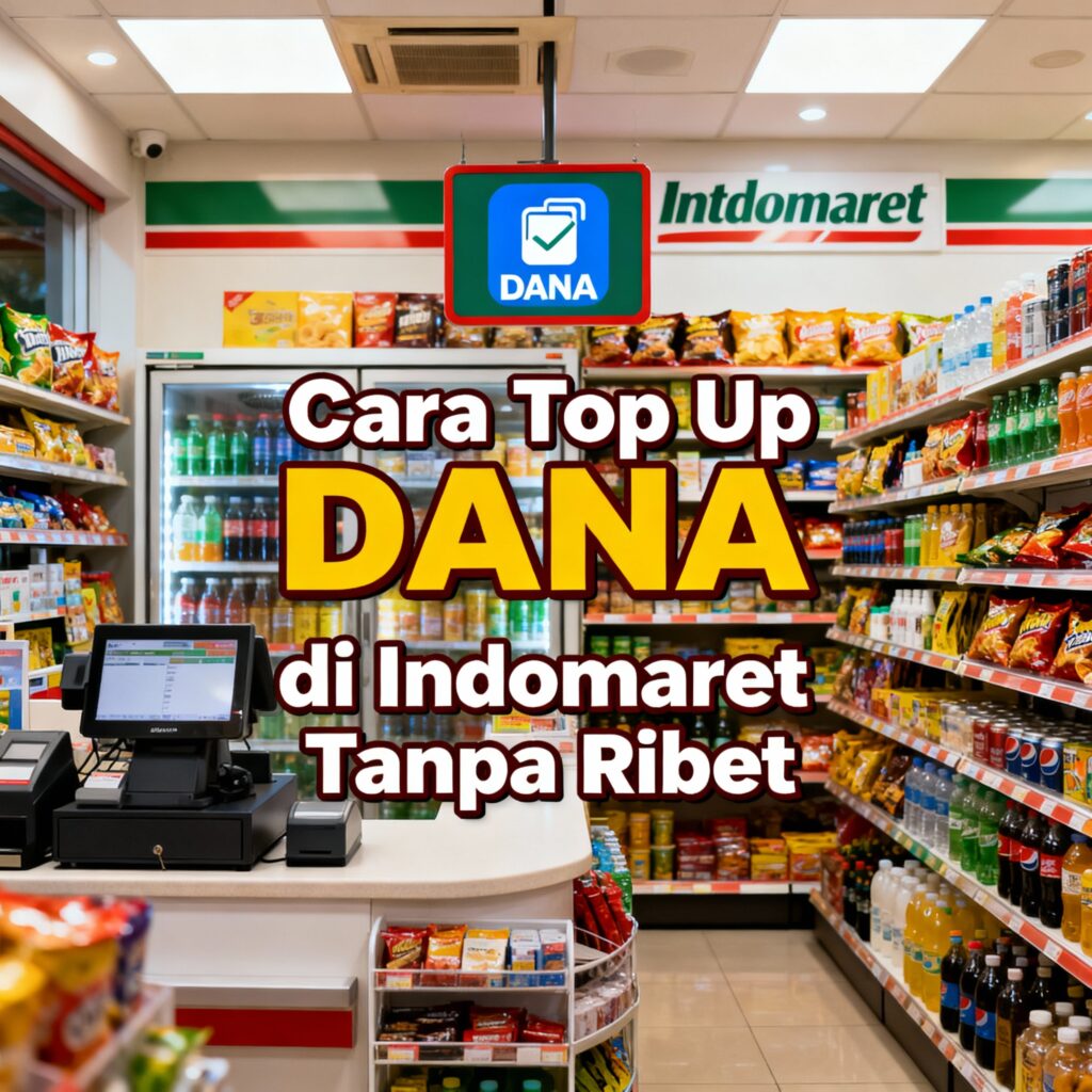 cara top up DANA di Indomaret tanpa ribet