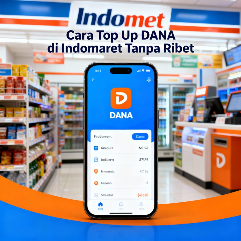 cara top up DANA di Indomaret tanpa ribet