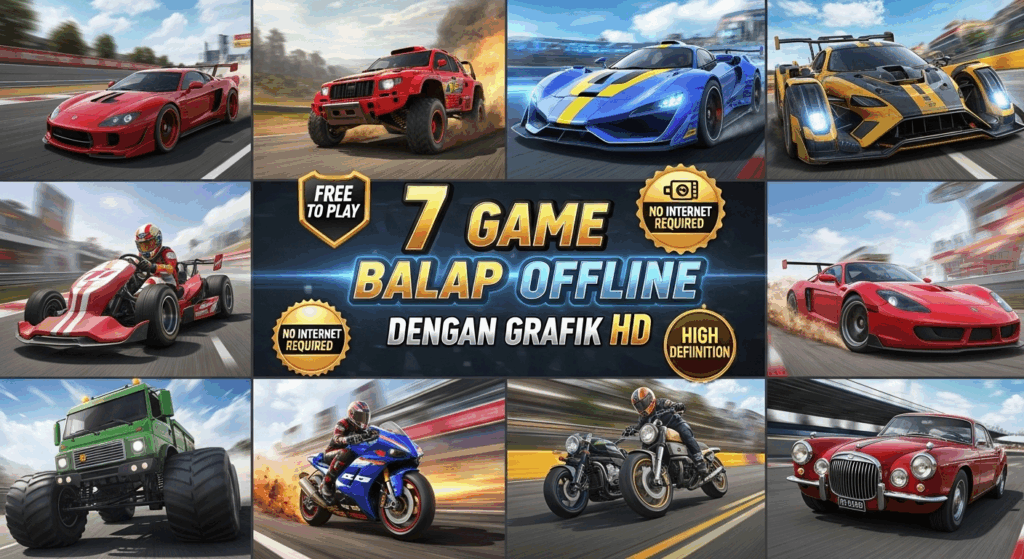 7 Game Mobil Balap Offline dengan Grafik HD